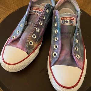 Converse All Star Tie-Dye No-Tie Slip-Ons 8